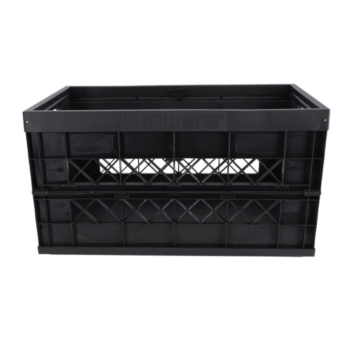 Square vouwkrat Heavy Duty 45L zwart - Afbeelding 3