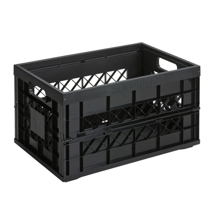 Square vouwkrat Heavy Duty 45L zwart - Afbeelding 6