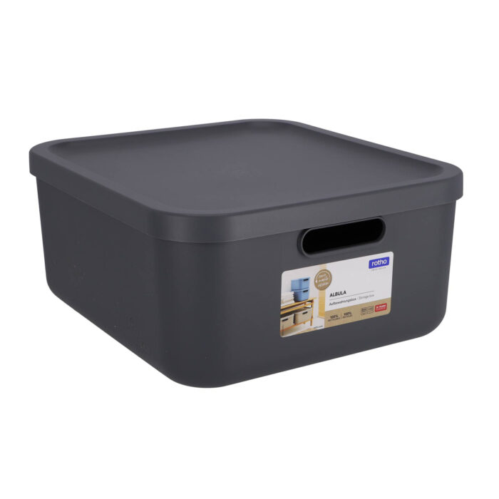 Decoratie opbergbox Albula Light 20 L antraciet - Afbeelding 6
