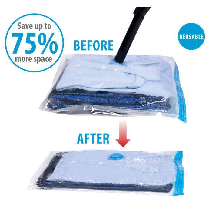 Vacuum opbergzak 45x60 cm - Afbeelding 4