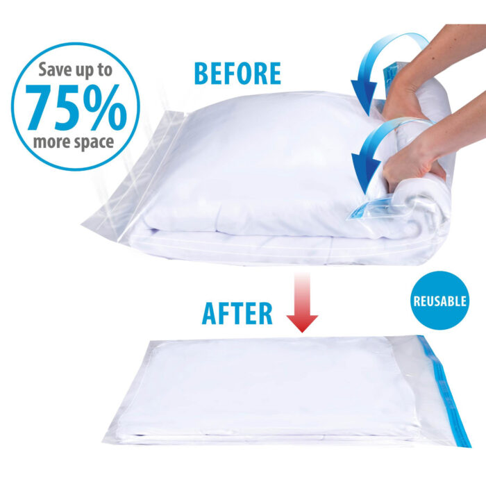 Opbergzak oprolbaar 60x80cm - Afbeelding 4