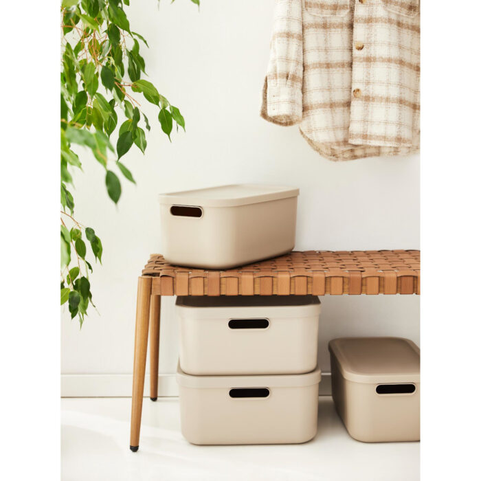 Decoratie opbergbox Albula Light 20 L mistletoe  wit - Afbeelding 3