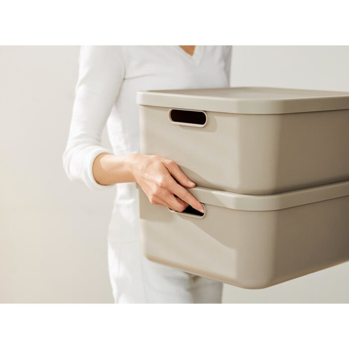 Decoratie opbergbox Albula Light 20 L cappuccino - Afbeelding 2