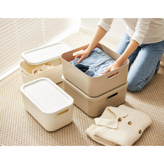 Decoratie opbergbox Albula Light 20 L cappuccino - Afbeelding 5