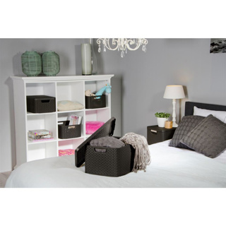 Curver Style Mandje 18L M Deksel Antraciet - Afbeelding 2