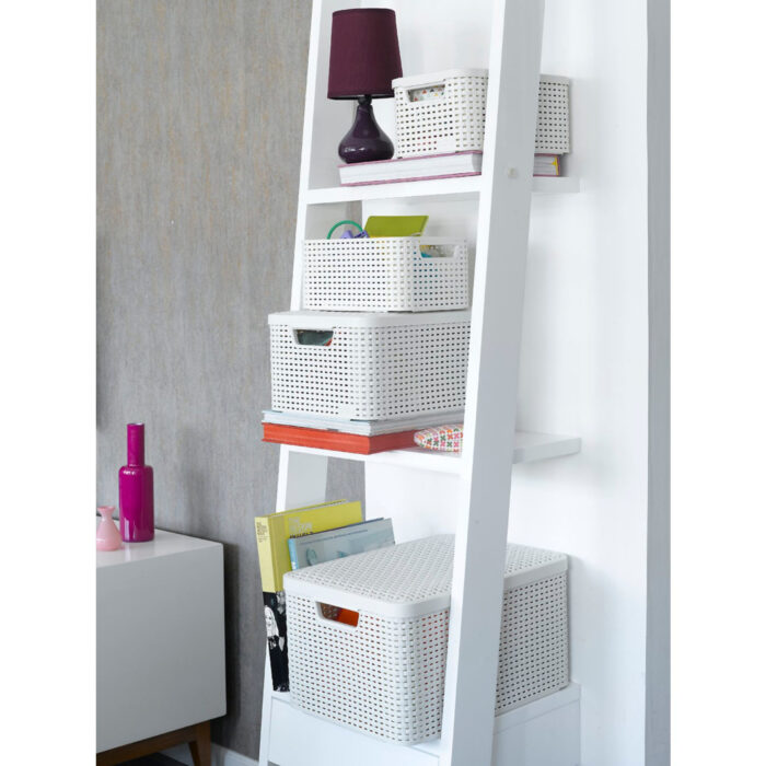 Curver Style Mandje 18L M Deksel Vintage Wit - Afbeelding 5