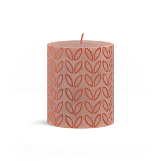 Bolsius Silhouette stompkaars Misty Pink met print 80x68 mm - Afbeelding 2