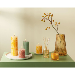 Bolsius Silhouette stompkaars Misty Pink met print 80x68 mm - Afbeelding 3