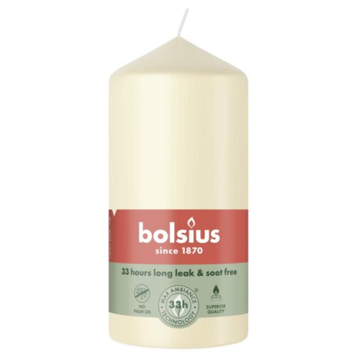 Bolsius stompkaars 120/58 soft pearl