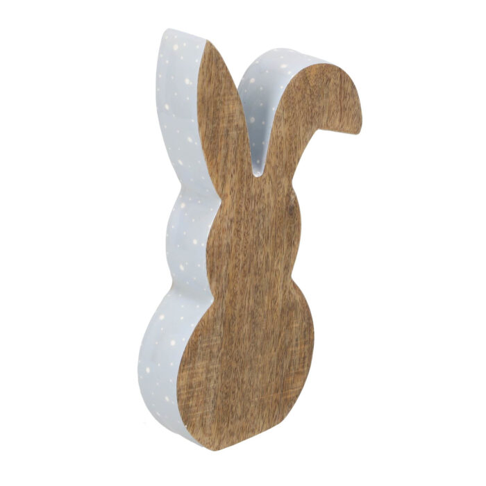 Haas hout wit 25 cm - Afbeelding 2