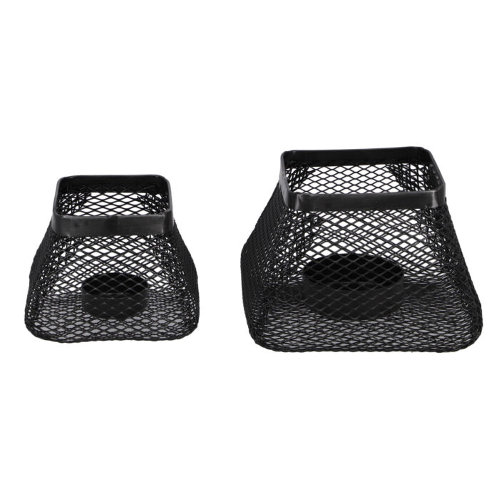 Theelichthouder Sjoerd staal 13x13x10 cm - Afbeelding 4