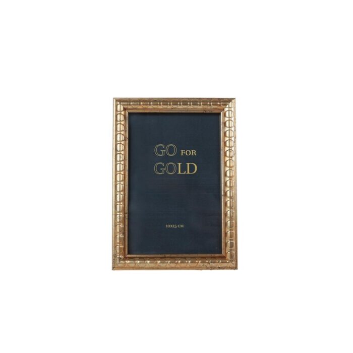 Fototlijst goud hout 15x10x1