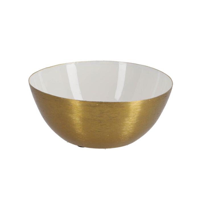 Kandelaar madras schaal wit 14 cm metaal - Afbeelding 2