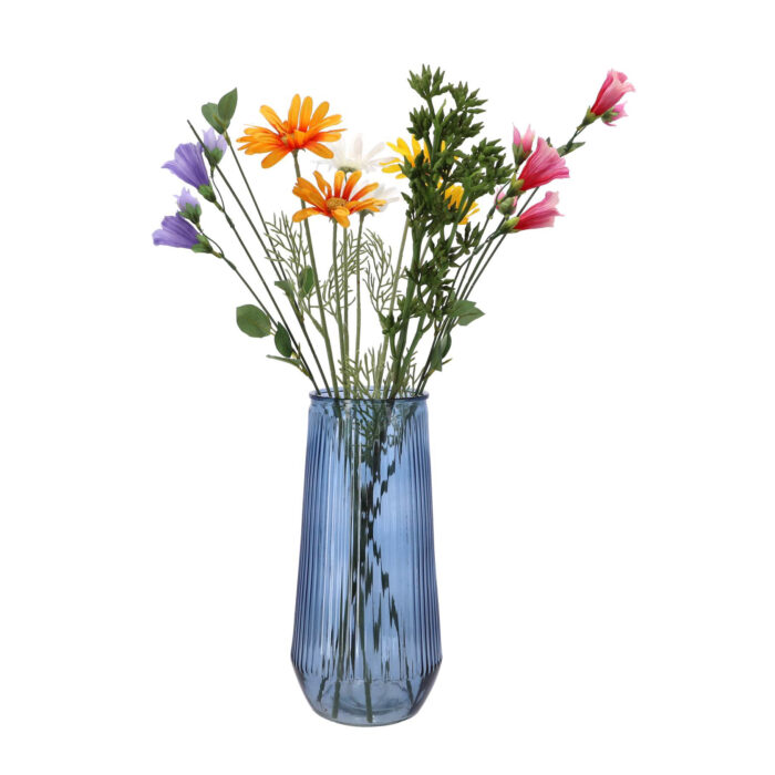 Kunst bloem "Madeliefje" wit zijde 56 cm - Afbeelding 4