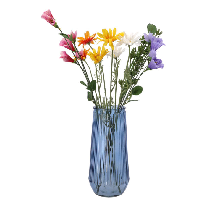 Kunst bloem "Madeliefje" wit zijde 56 cm - Afbeelding 5