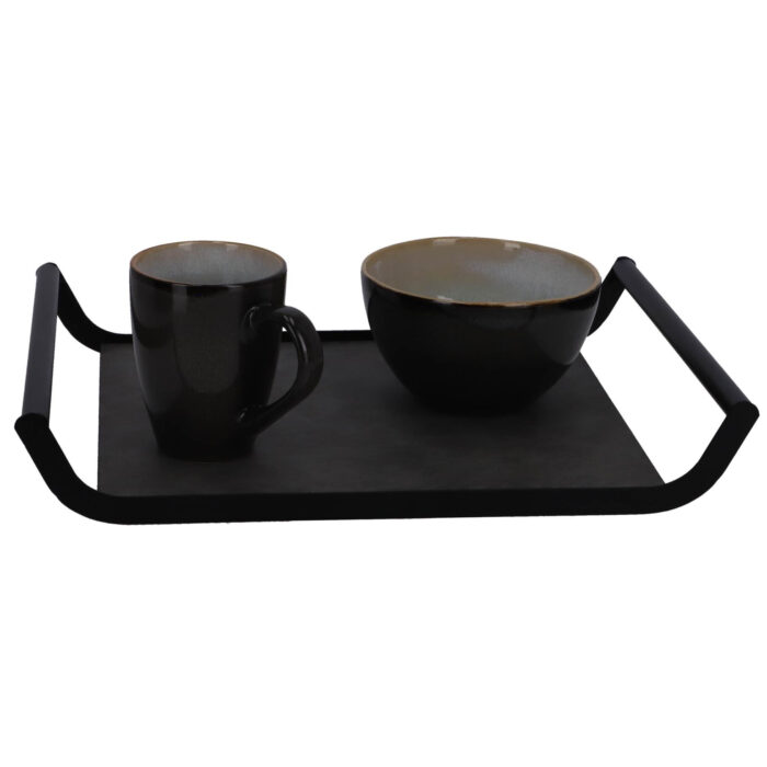 Dienblad Flo grijs 37 cm - Afbeelding 3