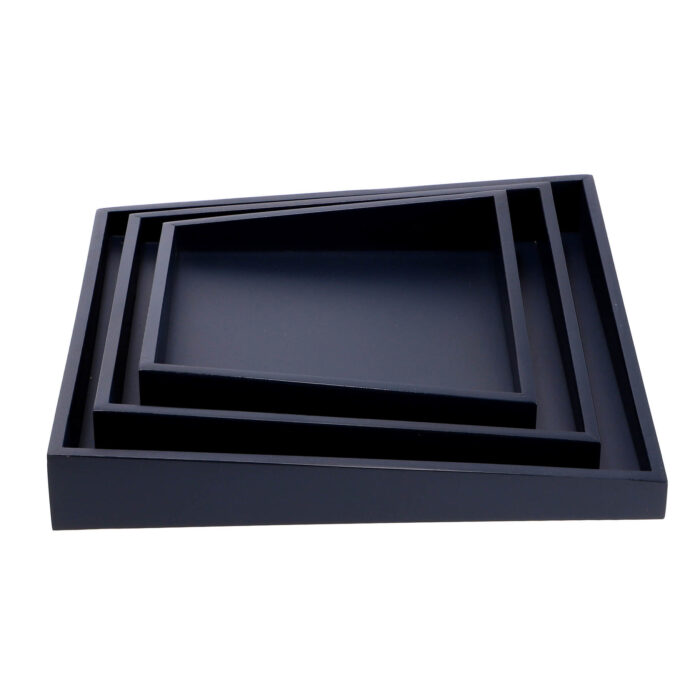 Senza dienbladen blauw 30 cm set van 3 - Afbeelding 2