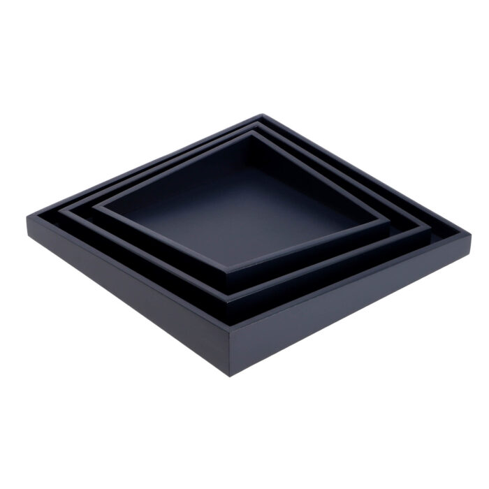 Senza dienbladen blauw 30 cm set van 3 - Afbeelding 3