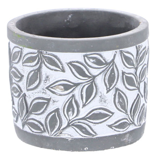 Pot Olea cylinder grijs 11 cm - Afbeelding 2