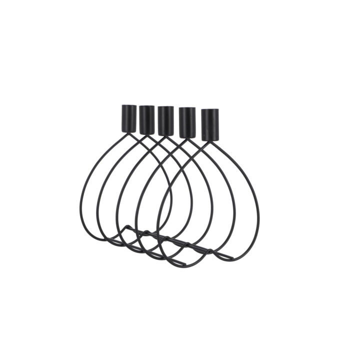 Senza kandelaar met 5 houders 22 cm - Afbeelding 3
