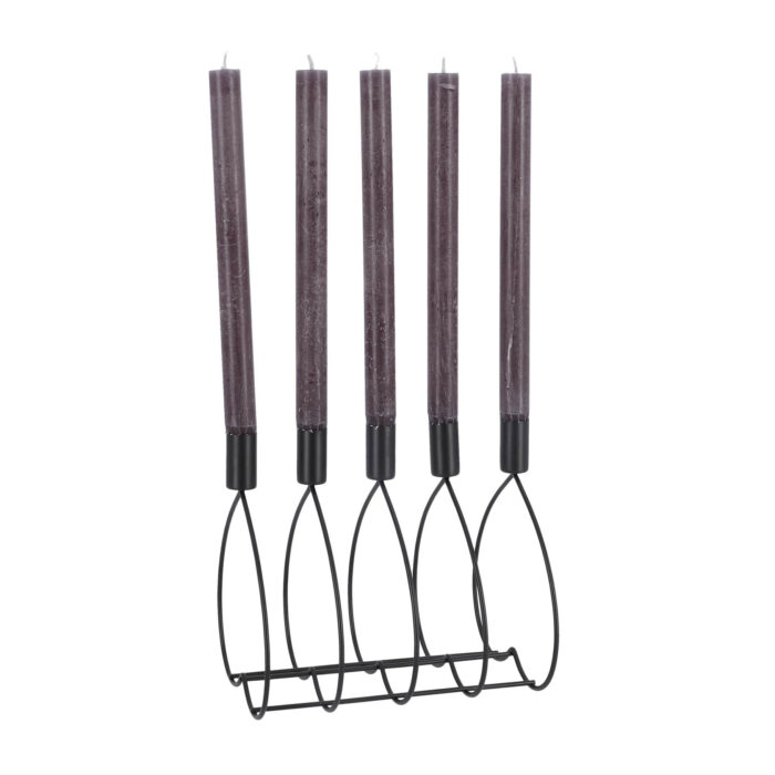 Senza kandelaar met 5 houders 22 cm - Afbeelding 5