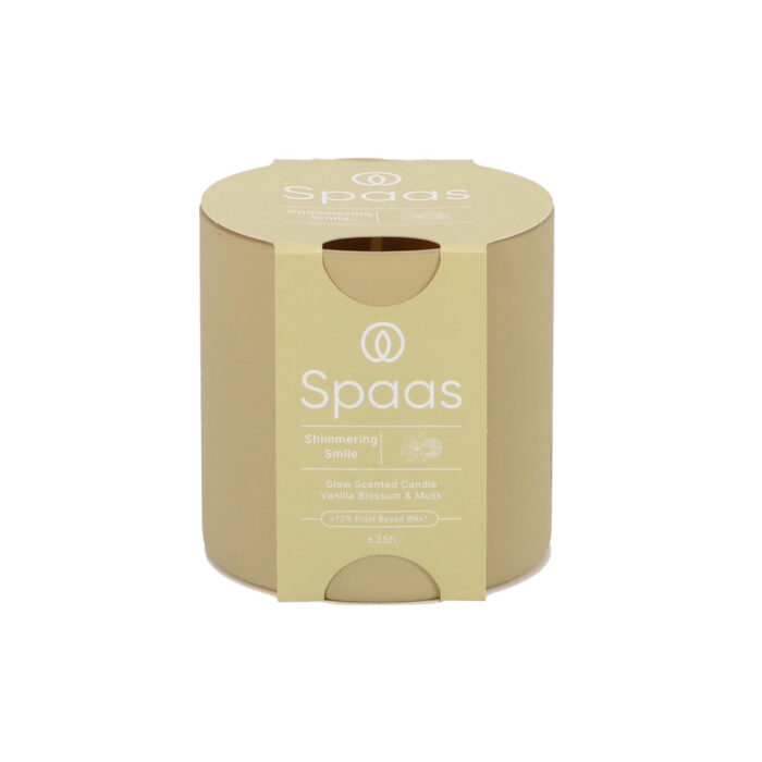 Spaas Glow Geurkaars 35u - Shimmering Smile - Afbeelding 2