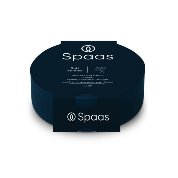 Spaas Glow Geurkaars 4-wiek 20u - Lavender and orange blossem