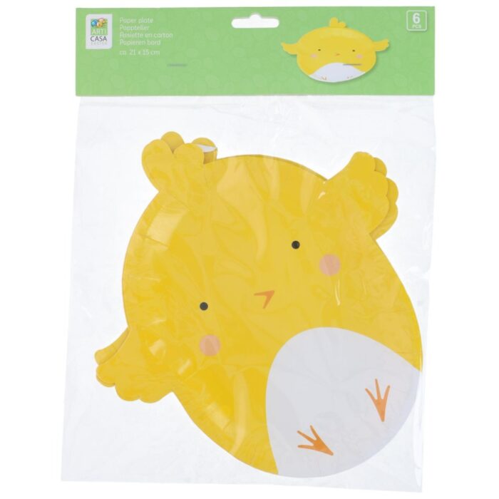 Paas papieren bord 6 stuks