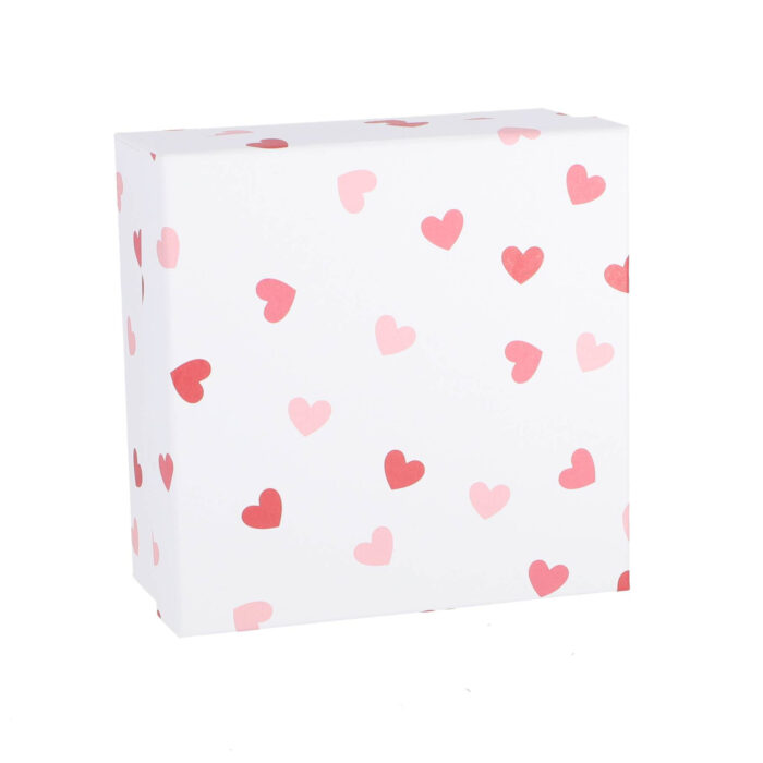 Giftbox papier set van 3 wit rood - Afbeelding 3