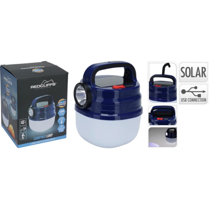 Solar campinglamp usb oplaadbaar