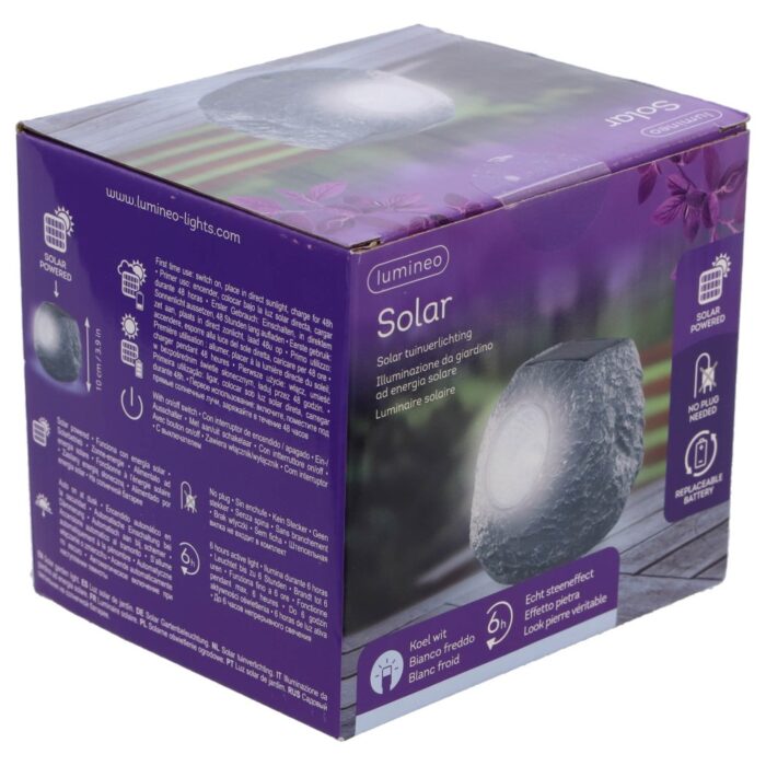 Solar lamp steen polyresin