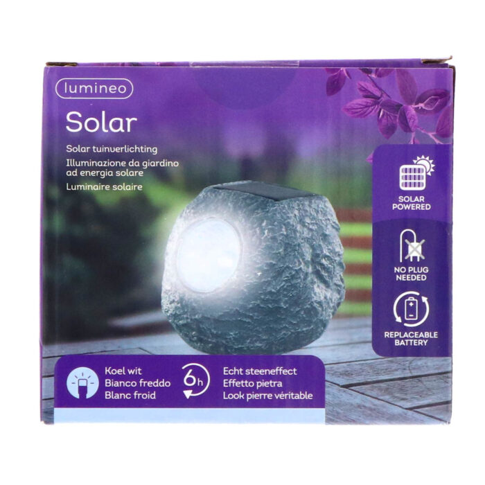 Solar lamp steen polyresin - Afbeelding 2