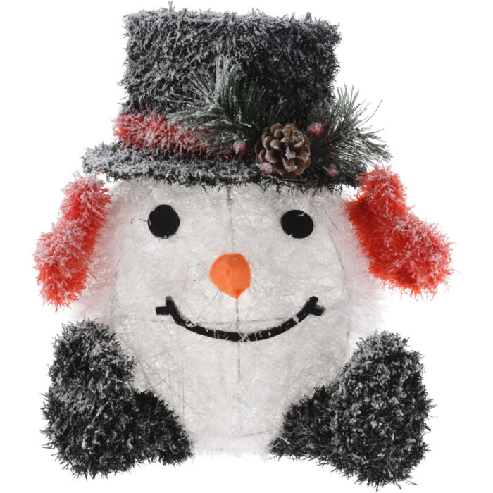 Sneeuwpop 36Cm/42Cm Led 2Ass - Afbeelding 2