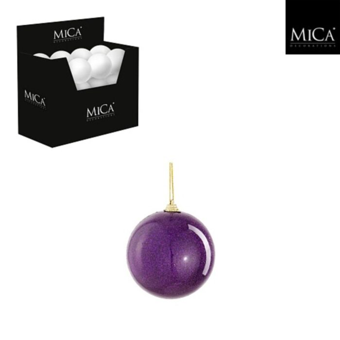 Bal onbreekbaar paars 24 stuks display - d8cm