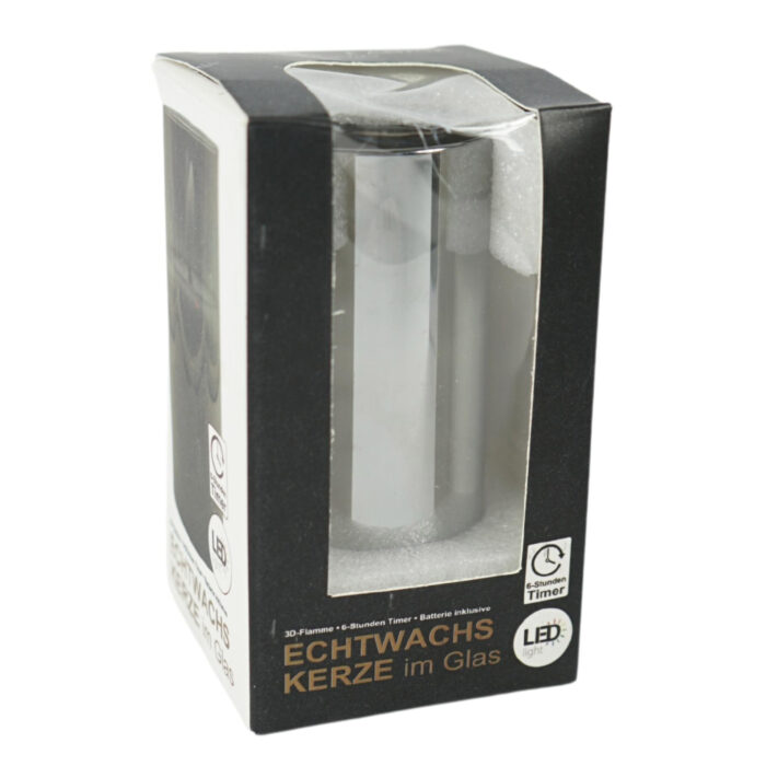 Led kaars timer op batterij 10 cm - Afbeelding 4