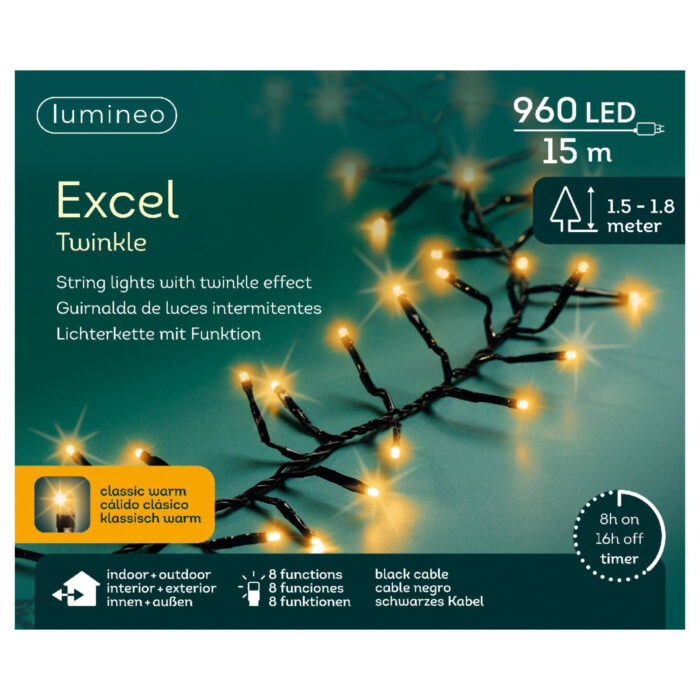LED excellent lights pvc 8 functie chaser effect  buitenL.1500cm - Afbeelding 6