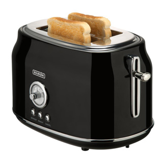 Bourgini Broodrooster retro toaster black - Afbeelding 3