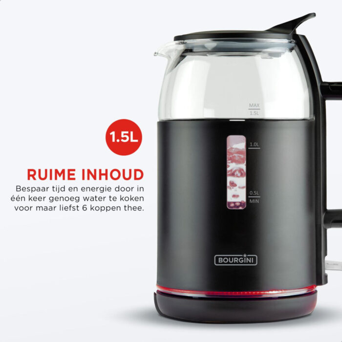 Bourgini waterkoker 1,5l - Afbeelding 5