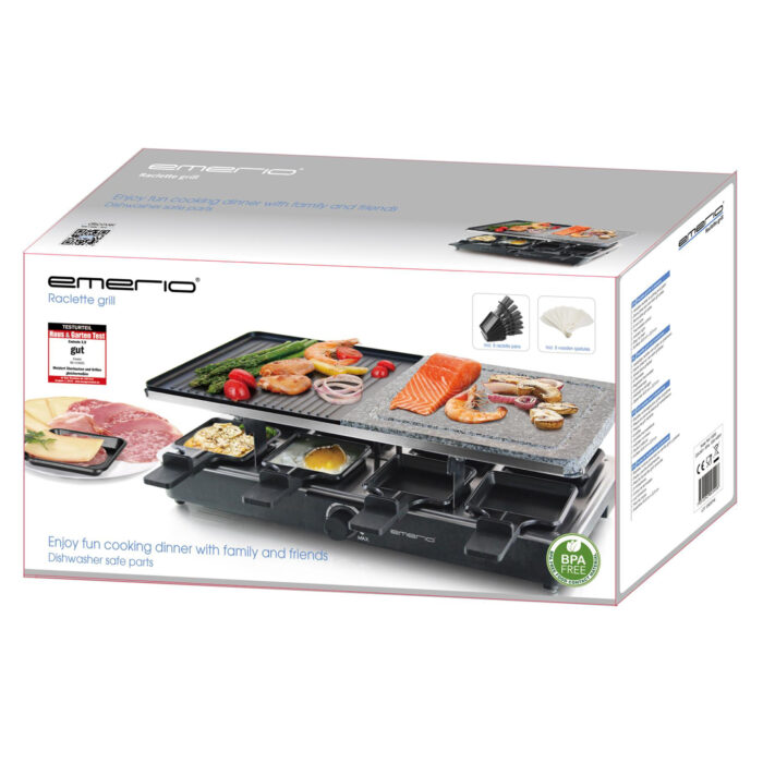 Emerio raclette 8 pannetjes rg-110035 - Afbeelding 2