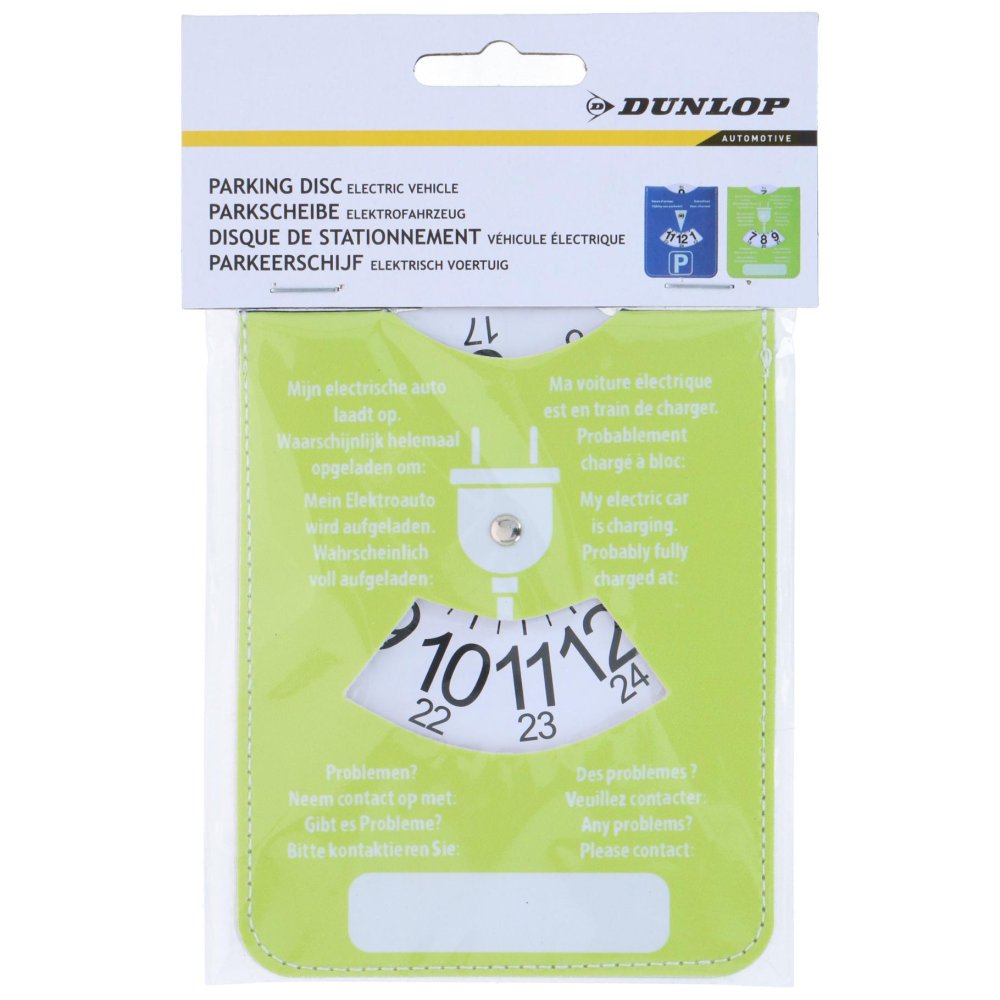 Parkeerschijf voor een elektrisch voertuig