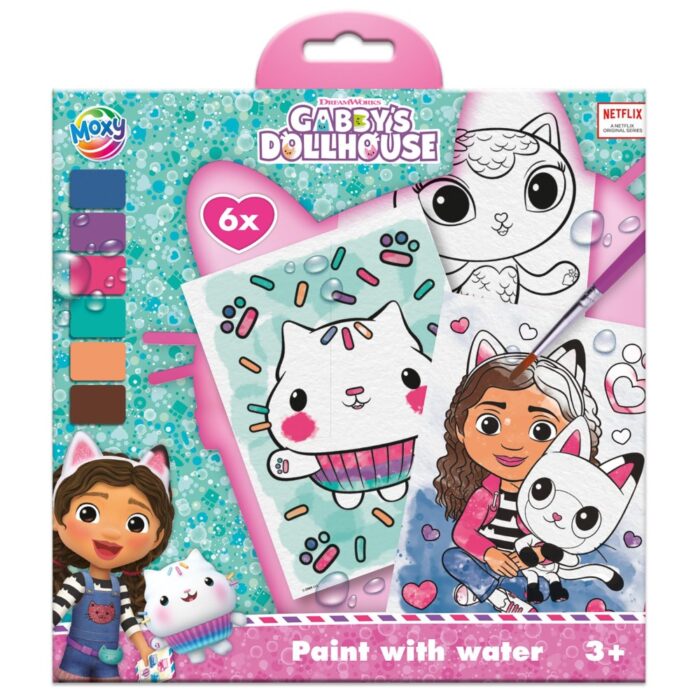 Gabby's Dollhouse schilderen met water