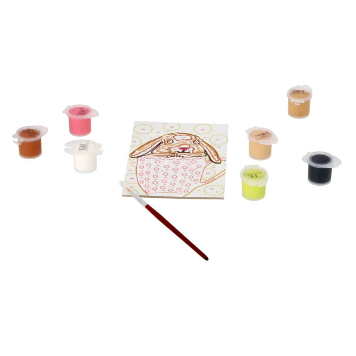 Ravensburger Creart schilderen op nummer konijntje in beker - Afbeelding 5