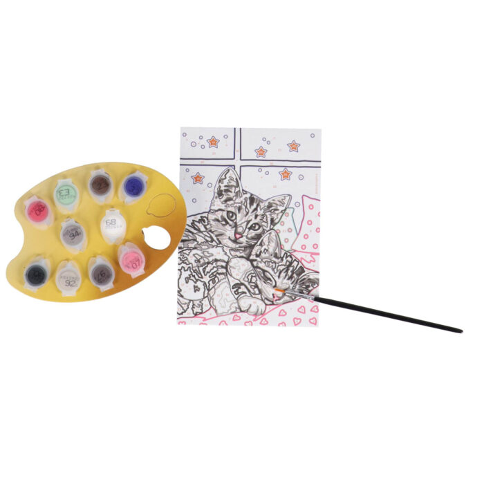 Ravensburger Creart Schilderen op nummer slapende  poezen glitter - Afbeelding 3