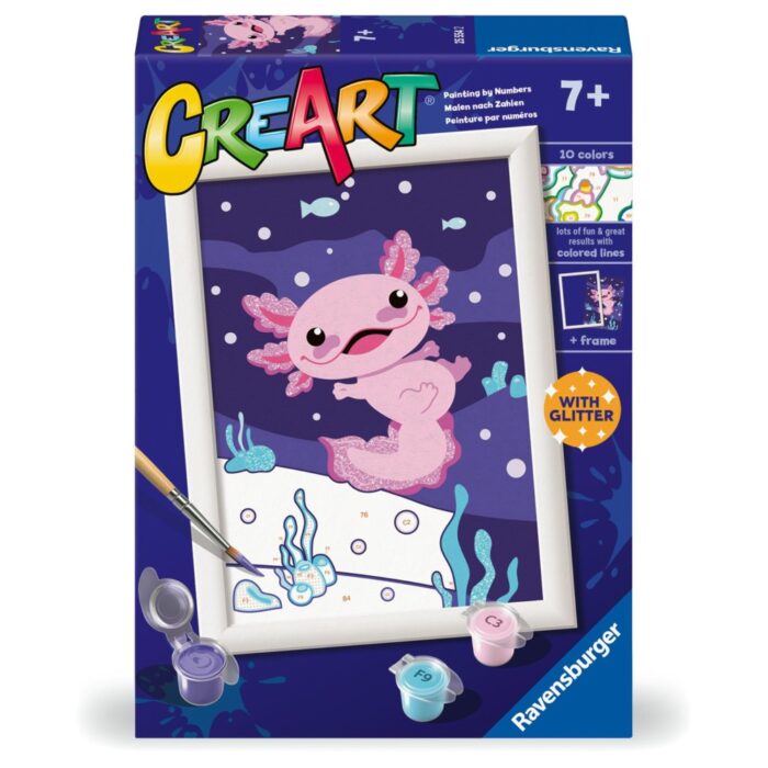 Ravensburger Creart axolotl schilderen op nummer