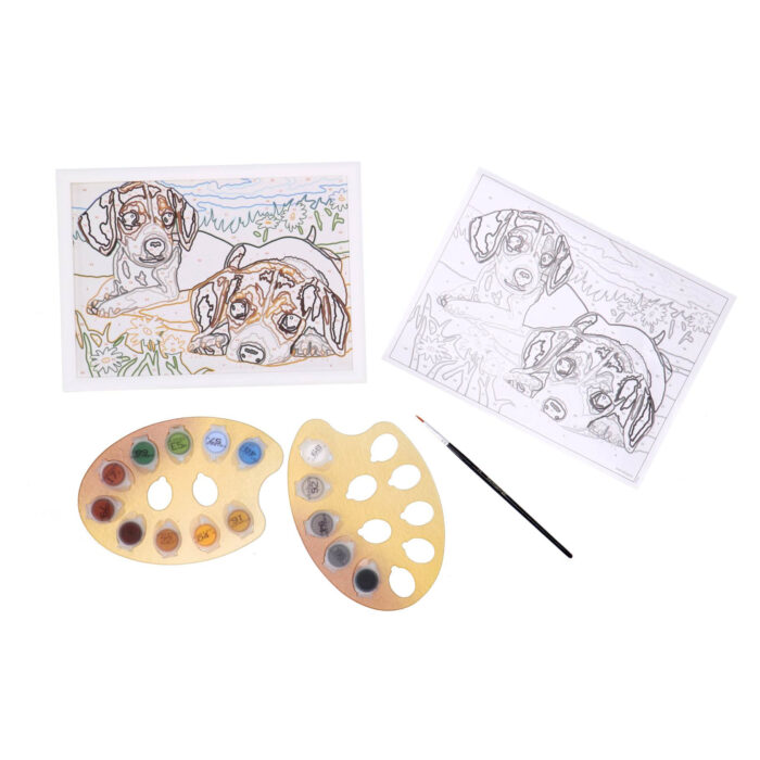 Ravensburger Creart schilderen op nummer Beagle puppies - Afbeelding 3