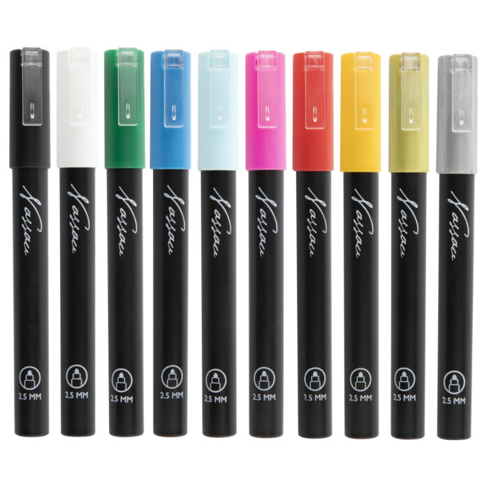 Stiften acrylic markers 10 stuks 25x15x2 cm - Afbeelding 3
