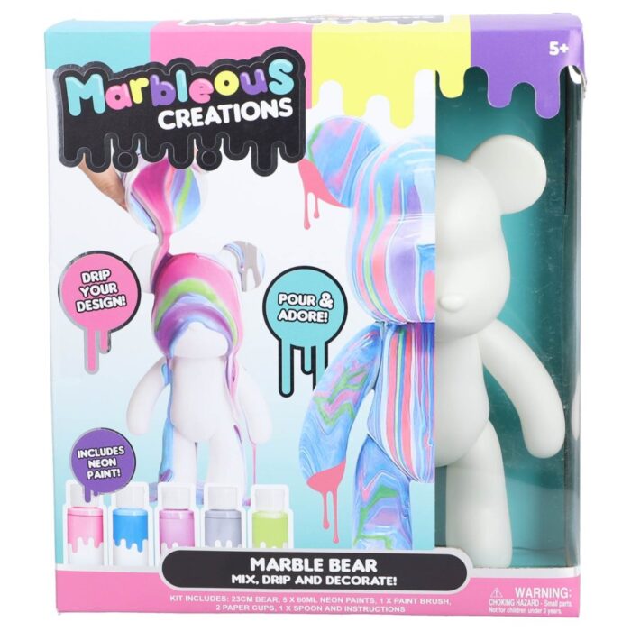 Pouring marble beer set compleet groot