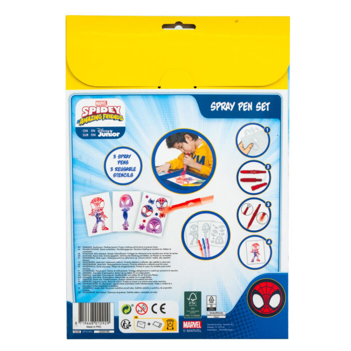 Spidey Spray Pen Set In A4 Enveloppe - Afbeelding 3
