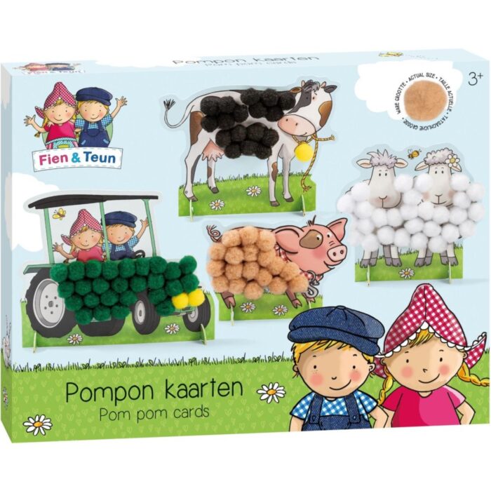 Fien En Teun Pompom Plakken Knutselset