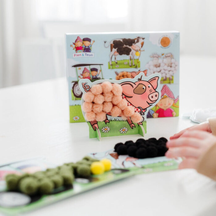 Fien En Teun Pompom Plakken Knutselset - Afbeelding 3